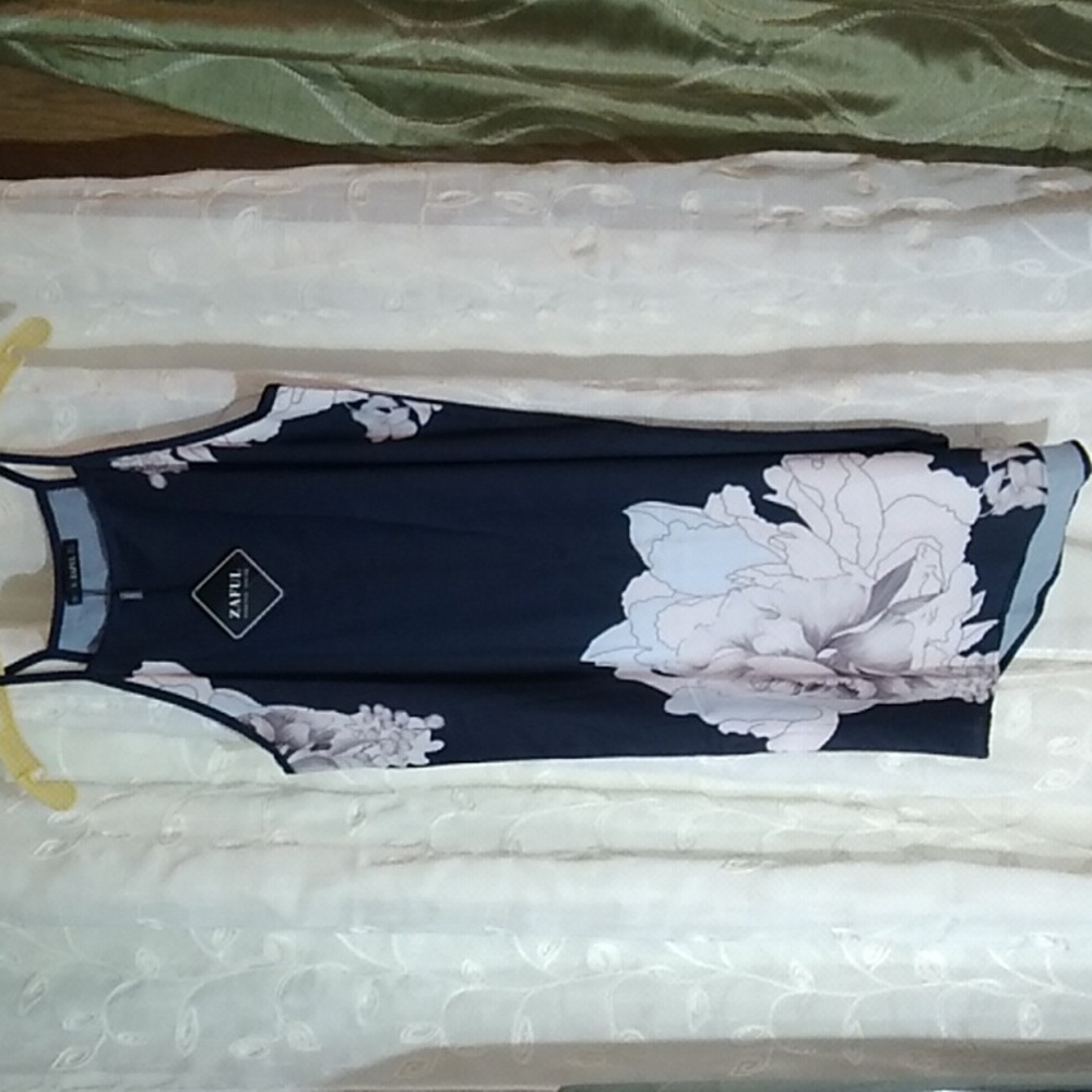 ZAFUL women's sleeveless spaghetti straps Dress Dark Slate blue size S- 4  NWT